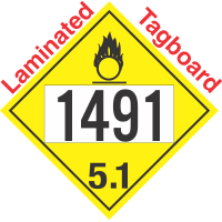 Oxidizer Class 5.1 UN1491 Tagboard DOT Placard