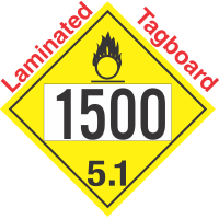 Oxidizer Class 5.1 UN1500 Tagboard DOT Placard