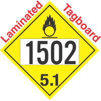 Oxidizer Class 5.1 UN1502 Tagboard DOT Placard