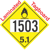 Oxidizer Class 5.1 UN1503 Tagboard DOT Placard