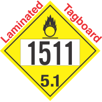 Oxidizer Class 5.1 UN1511 Tagboard DOT Placard