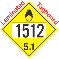 Oxidizer Class 5.1 UN1512 Tagboard DOT Placard