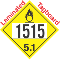 Oxidizer Class 5.1 UN1515 Tagboard DOT Placard