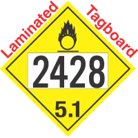 Oxidizer Class 5.1 UN2428 Tagboard DOT Placard