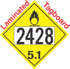 Oxidizer Class 5.1 UN2428 Tagboard DOT Placard