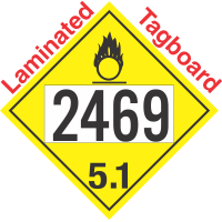 Oxidizer Class 5.1 UN2469 Tagboard DOT Placard