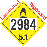 Oxidizer Class 5.1 UN2984 Tagboard DOT Placard