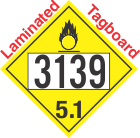 Oxidizer Class 5.1 UN3139 Tagboard DOT Placard