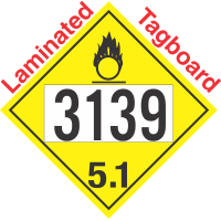 Oxidizer Class 5.1 UN3139 Tagboard DOT Placard