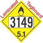 Oxidizer Class 5.1 UN3149 Tagboard DOT Placard