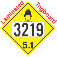 Oxidizer Class 5.1 UN3219 Tagboard DOT Placard