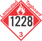 Combustible Class 3 UN1228 Tagboard DOT Placard