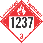 Combustible Class 3 UN1237 Tagboard DOT Placard