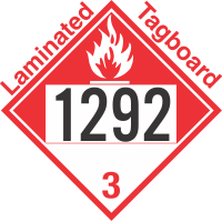 Combustible Class 3 UN1292 Tagboard DOT Placard