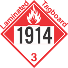 Combustible Class 3 UN1914 Tagboard DOT Placard