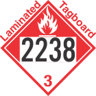 Combustible Class 3 UN2238 Tagboard DOT Placard