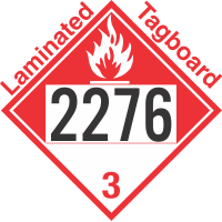 Combustible Class 3 UN2276 Tagboard DOT Placard