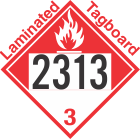 Combustible Class 3 UN2313 Tagboard DOT Placard