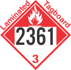 Combustible Class 3 UN2361 Tagboard DOT Placard