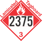Combustible Class 3 UN2375 Tagboard DOT Placard