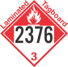 Combustible Class 3 UN2376 Tagboard DOT Placard