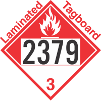 Combustible Class 3 UN2379 Tagboard DOT Placard