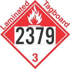 Combustible Class 3 UN2379 Tagboard DOT Placard