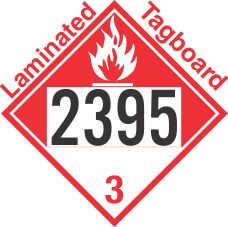 Combustible Class 3 UN2395 Tagboard DOT Placard