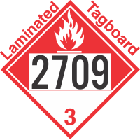 Combustible Class 3 UN2709 Tagboard DOT Placard