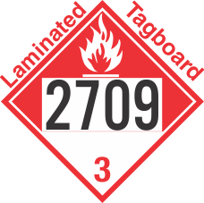 Combustible Class 3 UN2709 Tagboard DOT Placard