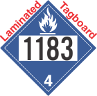 Dangerous When Wet Class 4.3 UN1183 Tagboard DOT Placard