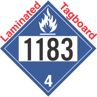 Dangerous When Wet Class 4.3 UN1183 Tagboard DOT Placard