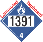 Dangerous When Wet Class 4.3 UN1391 Tagboard DOT Placard