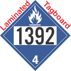 Dangerous When Wet Class 4.3 UN1392 Tagboard DOT Placard