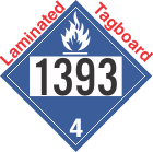 Dangerous When Wet Class 4.3 UN1393 Tagboard DOT Placard