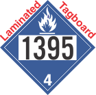 Dangerous When Wet Class 4.3 UN1395 Tagboard DOT Placard