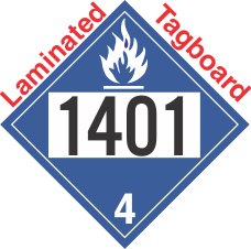 Dangerous When Wet Class 4.3 UN1401 Tagboard DOT Placard