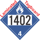 Dangerous When Wet Class 4.3 UN1402 Tagboard DOT Placard