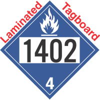 Dangerous When Wet Class 4.3 UN1402 Tagboard DOT Placard