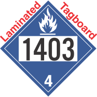 Dangerous When Wet Class 4.3 UN1403 Tagboard DOT Placard