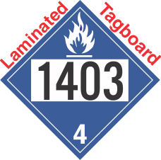 Dangerous When Wet Class 4.3 UN1403 Tagboard DOT Placard