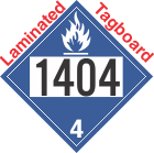 Dangerous When Wet Class 4.3 UN1404 Tagboard DOT Placard