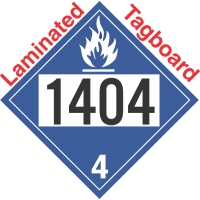 Dangerous When Wet Class 4.3 UN1404 Tagboard DOT Placard