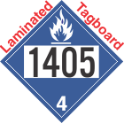 Dangerous When Wet Class 4.3 UN1405 Tagboard DOT Placard