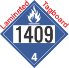 Dangerous When Wet Class 4.3 UN1409 Tagboard DOT Placard
