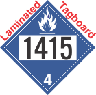 Dangerous When Wet Class 4.3 UN1415 Tagboard DOT Placard