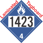 Dangerous When Wet Class 4.3 UN1423 Tagboard DOT Placard