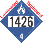 Dangerous When Wet Class 4.3 UN1426 Tagboard DOT Placard