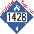 Dangerous When Wet Class 4.3 UN1428 Tagboard DOT Placard