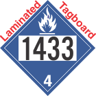 Dangerous When Wet Class 4.3 UN1433 Tagboard DOT Placard